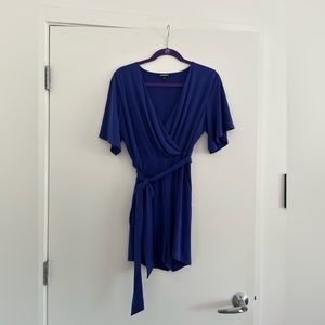 Dressy blue romper